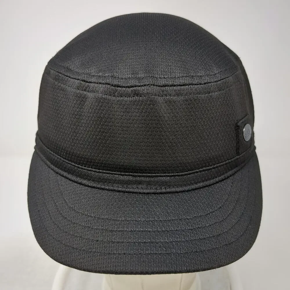 Adidas Army Cap Black One Size Mesh Performance Breathable Textured Cadet Hat